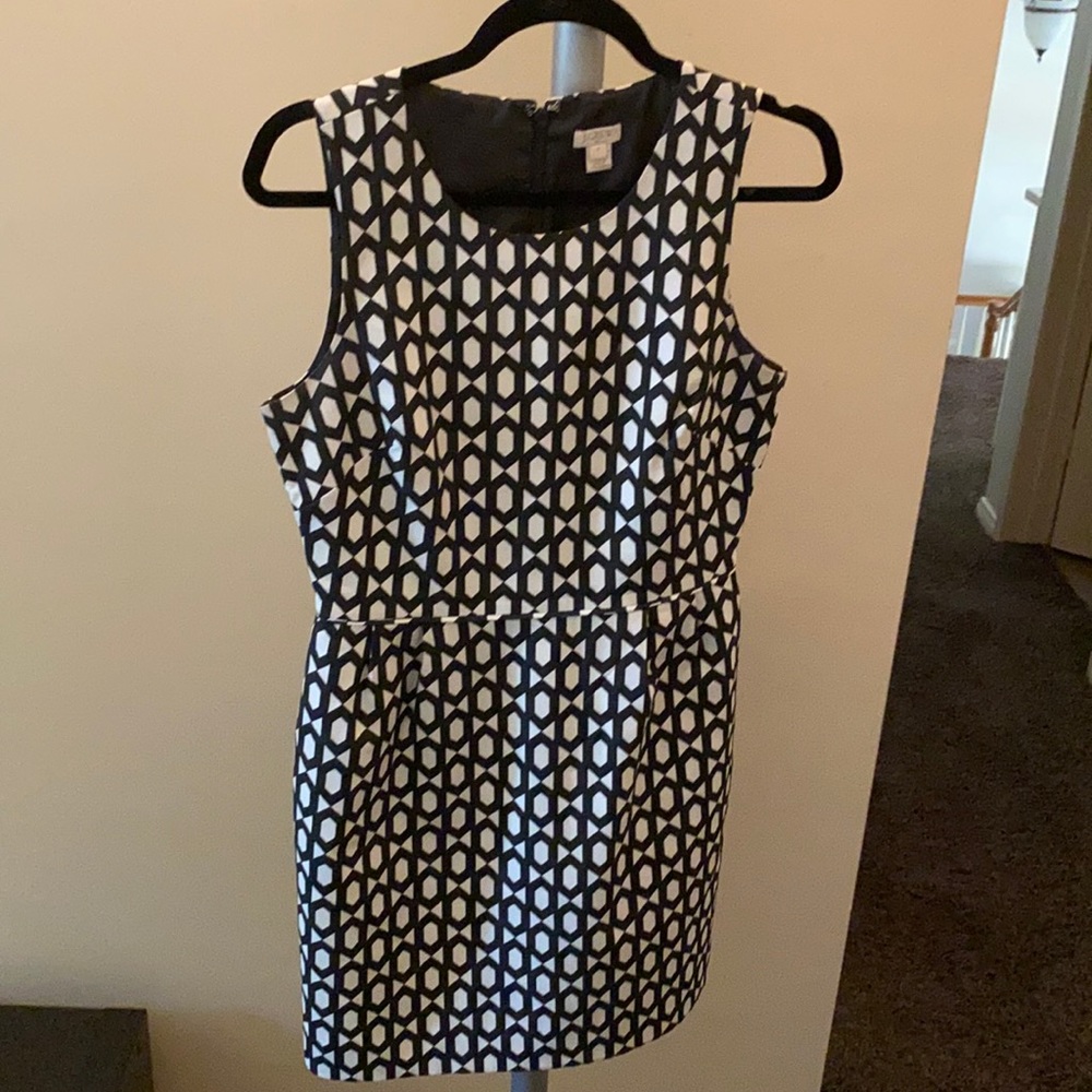 Black & White JCrew Dress
